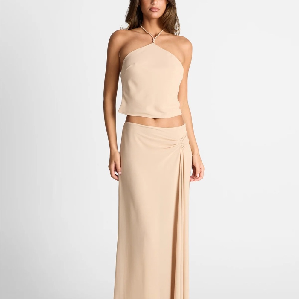 Sasha Therese Seraphina Maxi Skirt Natural, Seraphina Top Natural xs